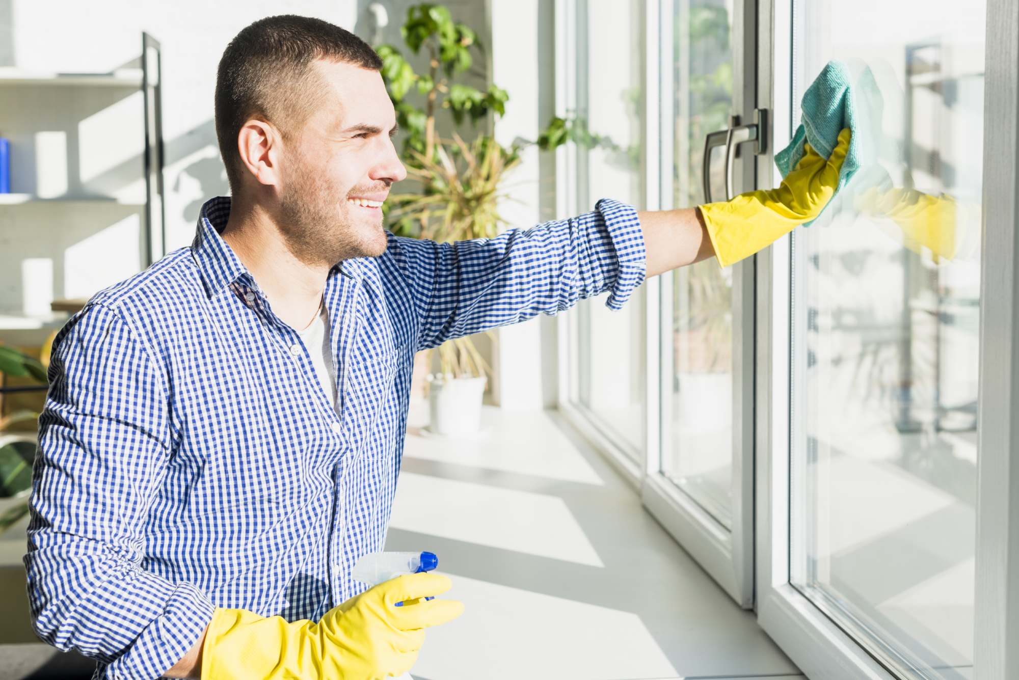 Dharma Window Cleaning & Surface Painting crew at work
